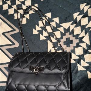 Black cross over purse